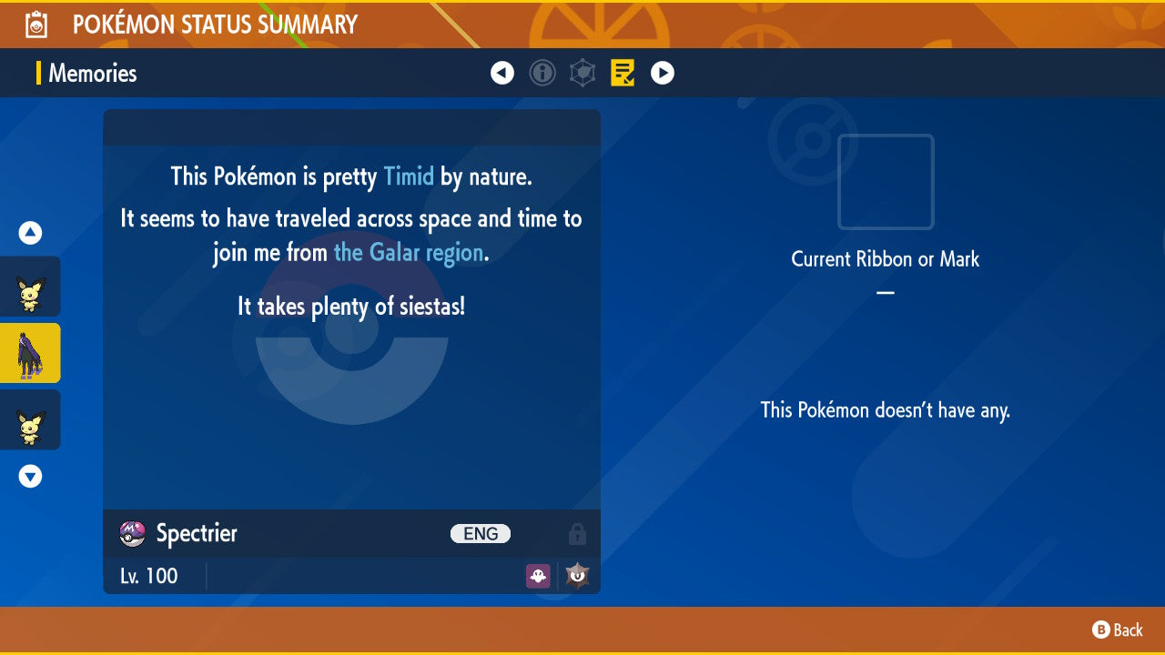 Pokemon Scarlet and Violet Spectrier 6IV-EV Trained - Pokemon4Ever