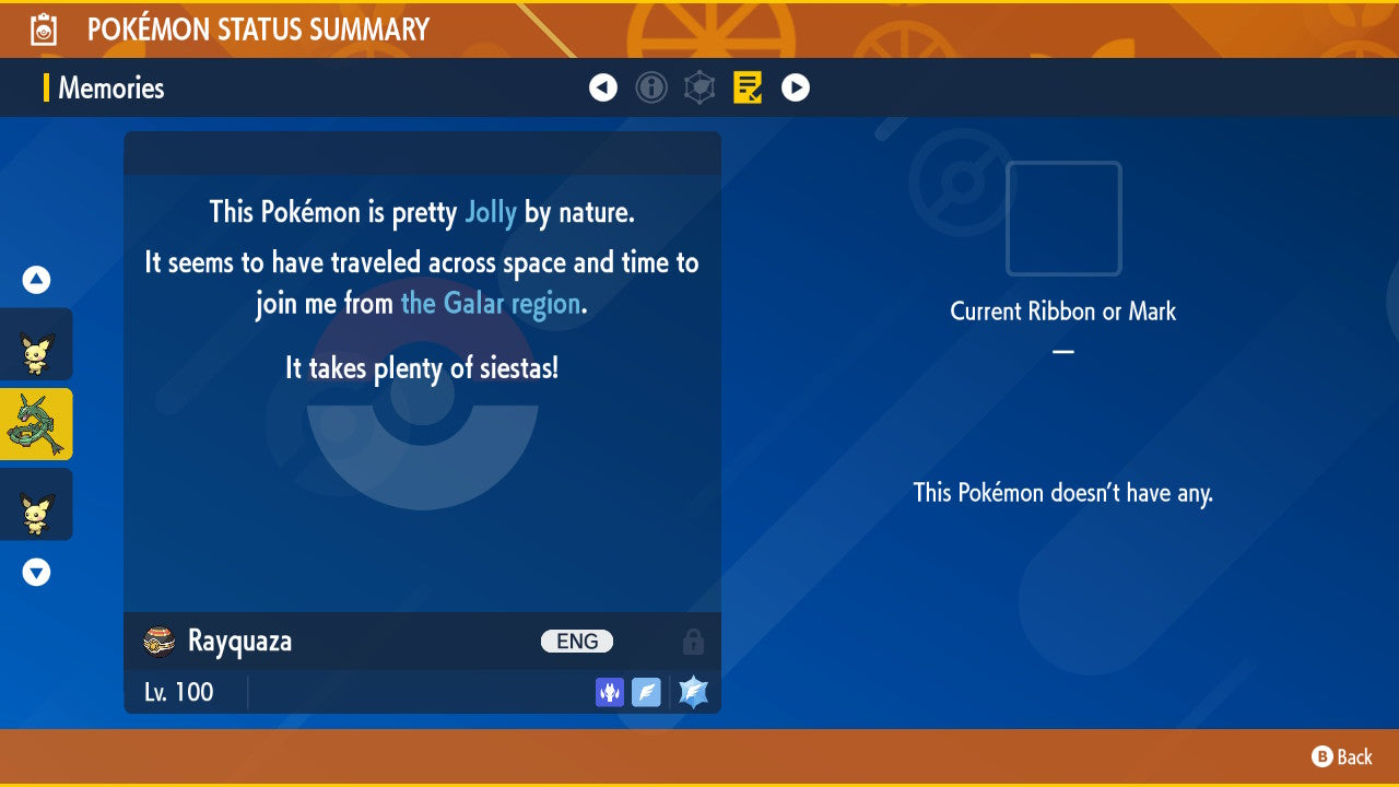 Pokemon Scarlet and Violet Shiny Rayquaza 6IV-EV Trained - Pokemon4Ever