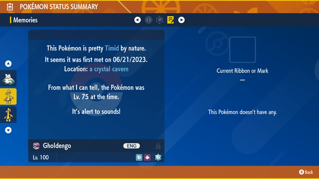 Pokemon Scarlet and Violet Shiny Gholdengo 6IV-EV Trained - Pokemon4Ever