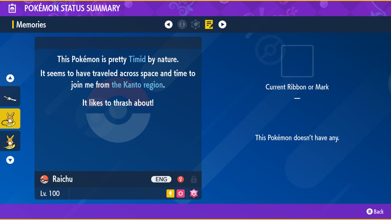 Pokemon Scarlet and Violet Shiny Alolan Raichu 6IV-EV Trained - Pokemon4Ever