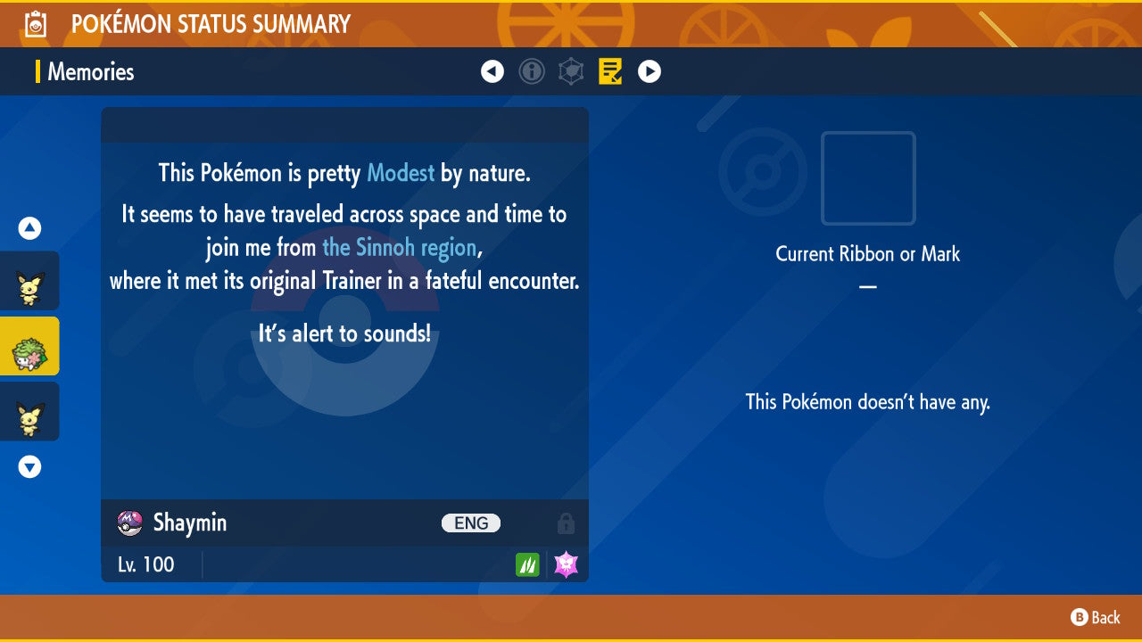 Pokemon Scarlet and Violet Shiny Shaymin 6IV-EV Trained - Pokemon4Ever