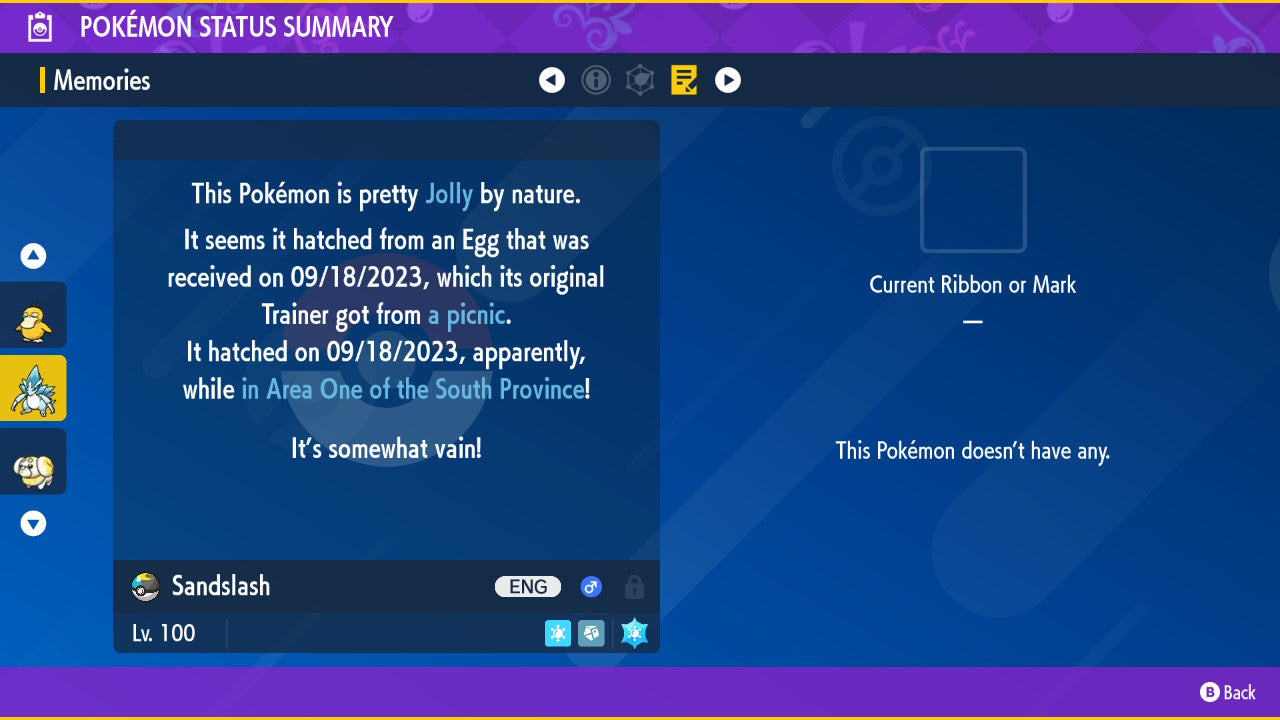 Pokemon Scarlet and Violet Shiny Alolan Sandslash 6IV-EV Trained - Pokemon4Ever