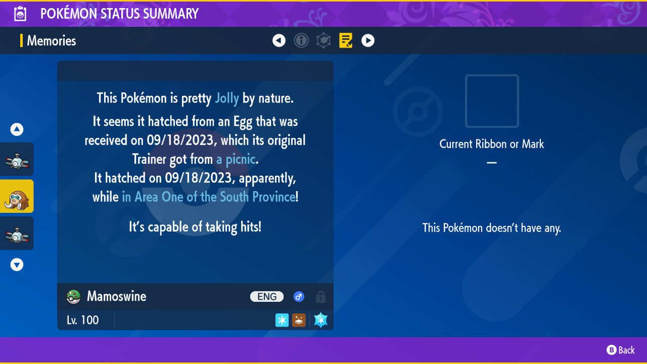 Pokemon Scarlet and Violet Shiny Mamoswine 6IV-EV Trained - Pokemon4Ever