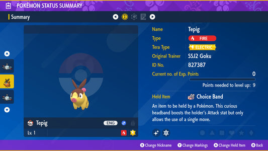 Pokemon Scarlet and Violet Shiny Tepig 6IV-EV Trained - Pokemon4Ever