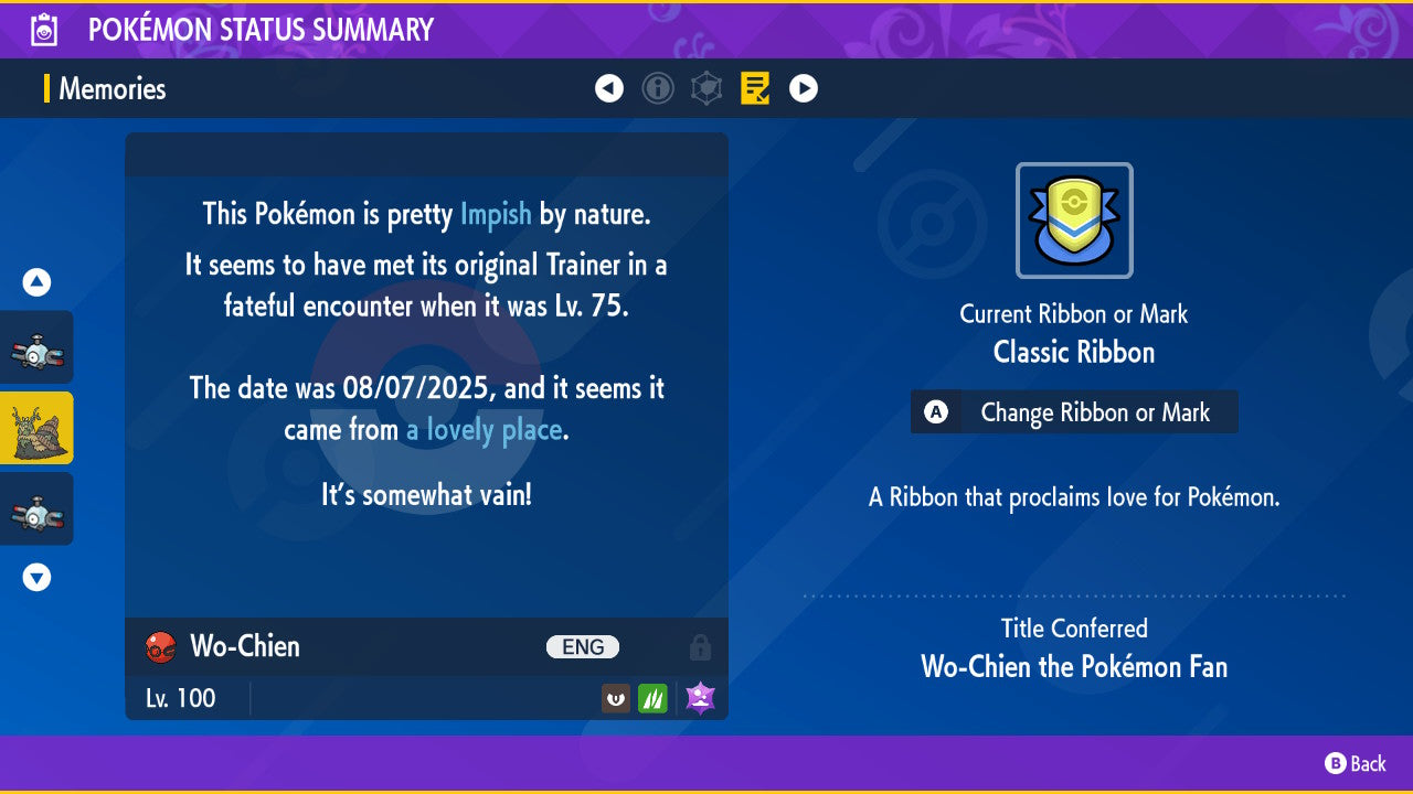 Pokemon Scarlet and Violet Shiny Wo-Chien 6IV-EV Trained - Pokemon4Ever