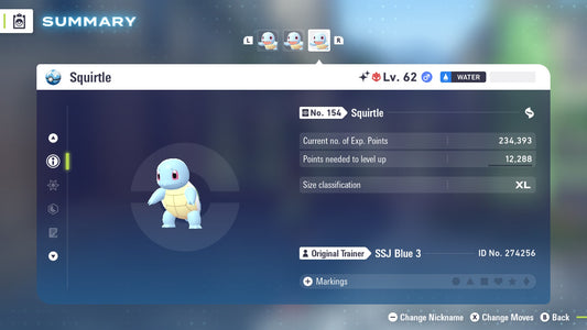 Pokemon Legends ZA Alpha Shiny Squirtle 6IV-EV Trained - Pokemon4Ever