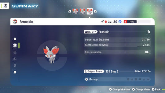 Pokemon Legends ZA Alpha Shiny Fennekin 6IV-EV Trained - Pokemon4Ever