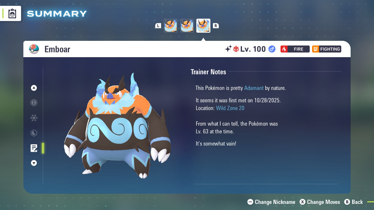 Pokemon Legends ZA Alpha Shiny Emboar 6IV-EV Trained - Pokemon4Ever