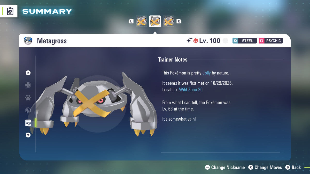 Pokemon Legends ZA Alpha Shiny Metagross 6IV-EV Trained - Pokemon4Ever