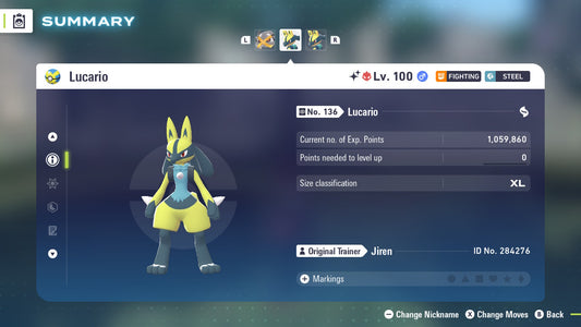 Pokemon Legends ZA Alpha Shiny Lucario 6IV-EV Trained - Pokemon4Ever