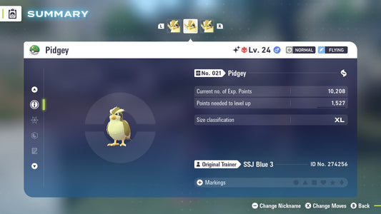 Pokemon Legends ZA Alpha Shiny Pidgey 6IV-EV Trained - Pokemon4Ever