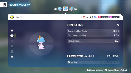 Pokemon Legends ZA Alpha Shiny Ralts-M 6IV-EV Trained - Pokemon4Ever