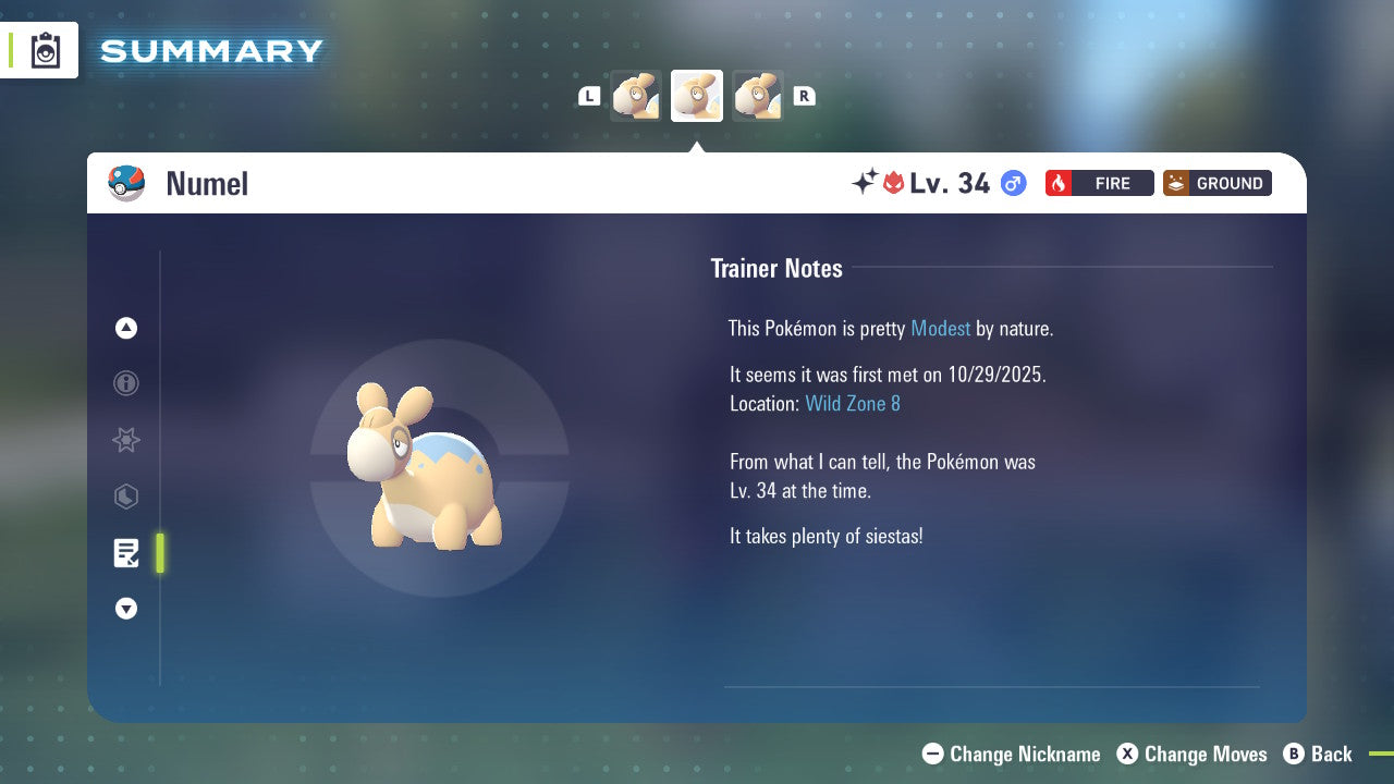 Pokemon Legends ZA Alpha Shiny Numel 6IV-EV Trained - Pokemon4Ever