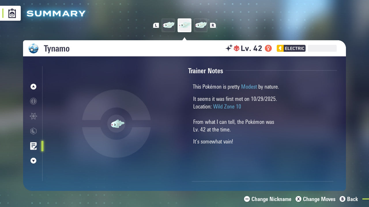 Pokemon Legends ZA Alpha Shiny Tynamo 6IV-EV Trained - Pokemon4Ever