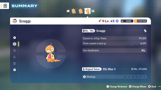 Pokemon Legends ZA Alpha Shiny Scraggy 6IV-EV Trained - Pokemon4Ever