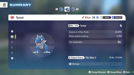 Pokemon Legends ZA Alpha Shiny Tyrunt 6IV-EV Trained - Pokemon4Ever