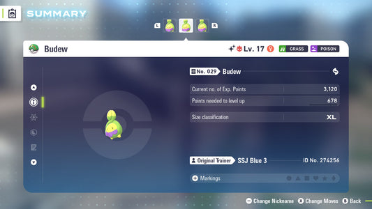 Pokemon Legends ZA Alpha Shiny Budew 6IV-EV Trained - Pokemon4Ever