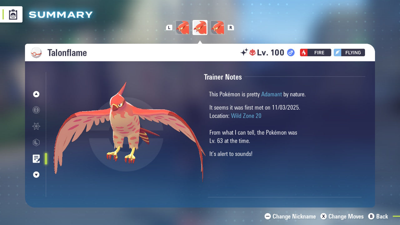 Pokemon Legends ZA Alpha Shiny Talonflame 6IV-EV Trained - Pokemon4Ever