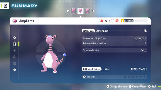 Pokemon Legends ZA Alpha Shiny Ampharos 6IV-EV Trained - Pokemon4Ever