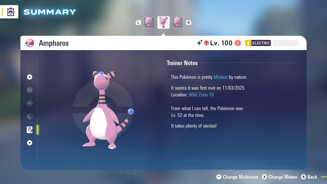 Pokemon Legends ZA Alpha Shiny Ampharos 6IV-EV Trained - Pokemon4Ever