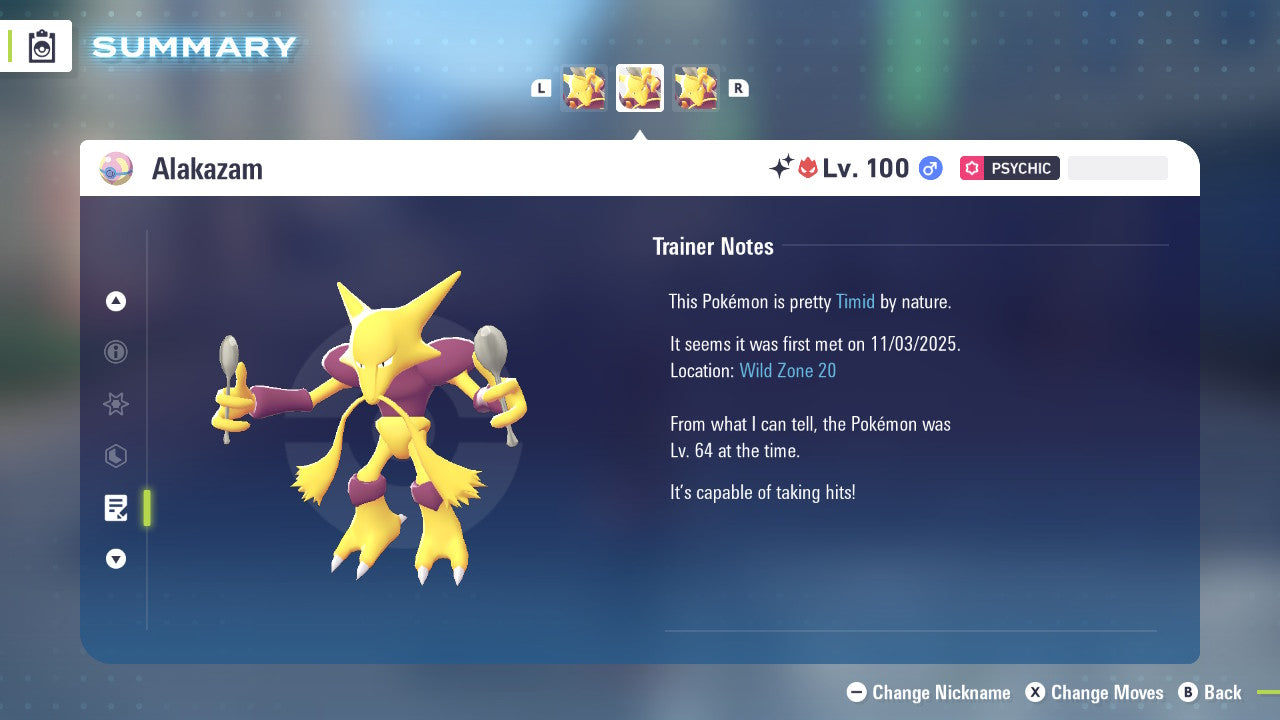 Pokemon Legends ZA Alpha Shiny Alakazam 6IV-EV Trained - Pokemon4Ever
