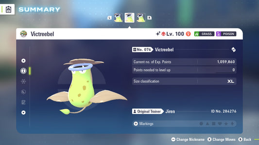 Pokemon Legends ZA Alpha Shiny Victreebel 6IV-EV Trained - Pokemon4Ever