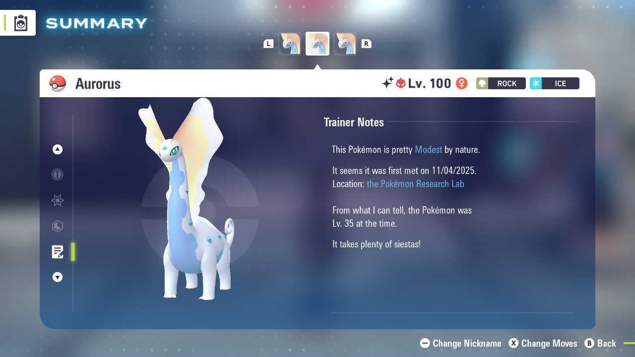 Pokemon Legends ZA Alpha Shiny Aurorus 6IV-EV Trained - Pokemon4Ever