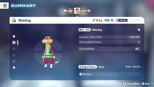 Pokemon Legends ZA Alpha Shiny Watchog 6IV-EV Trained - Pokemon4Ever