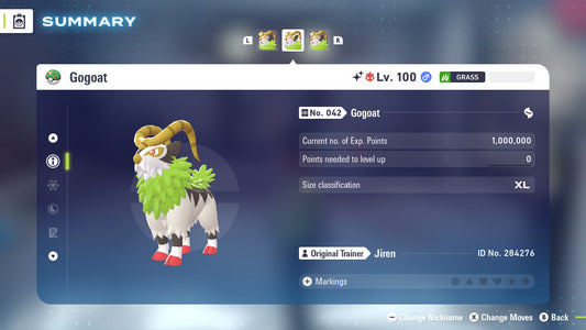 Pokemon Legends ZA Alpha Shiny Gogoat 6IV-EV Trained - Pokemon4Ever