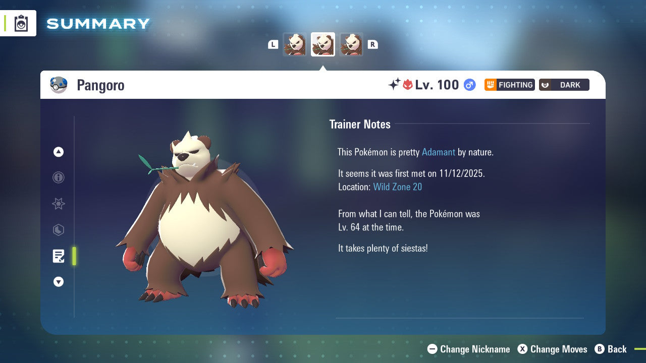 Pokemon Legends ZA Alpha Shiny Pangoro 6IV-EV Trained - Pokemon4Ever