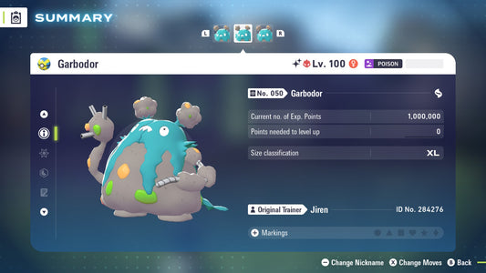 Pokemon Legends ZA Alpha Shiny Garbodor 6IV-EV Trained - Pokemon4Ever