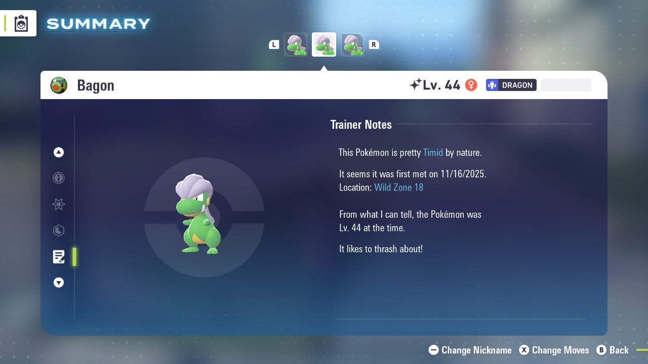 Pokemon Legends ZA Shiny Bagon 6IV-EV Trained - Pokemon4Ever