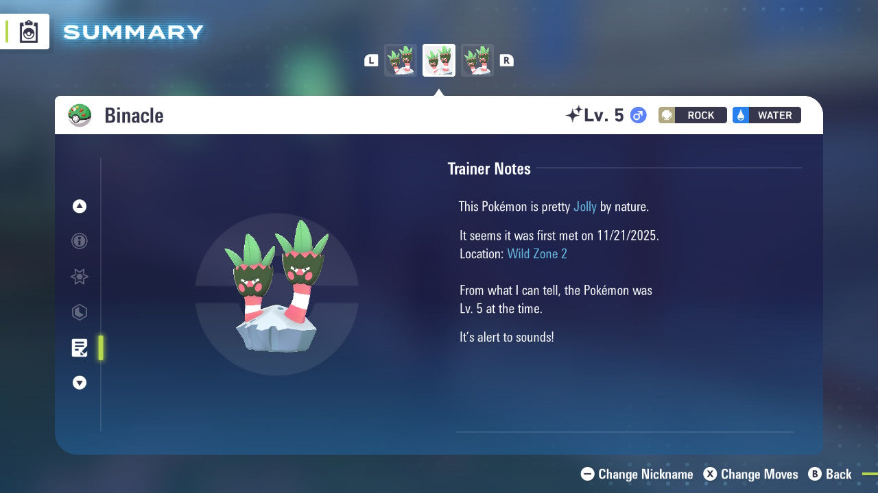 Pokemon Legends ZA Shiny Binacle 6IV-EV Trained - Pokemon4Ever