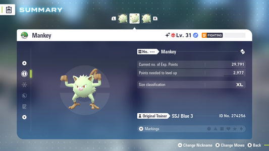 Pokemon Legends ZA Alpha Shiny Mankey 6IV-EV Trained - Pokemon4Ever