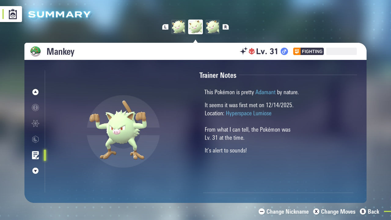 Pokemon Legends ZA Alpha Shiny Mankey 6IV-EV Trained - Pokemon4Ever