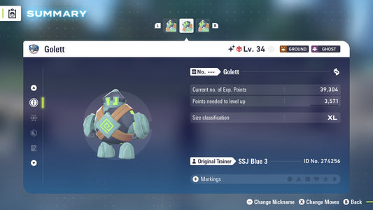 Pokemon Legends ZA Alpha Shiny Golett 6IV-EV Trained - Pokemon4Ever