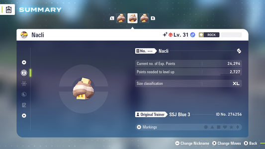 Pokemon Legends ZA Alpha Shiny Nacli 6IV-EV Trained - Pokemon4Ever