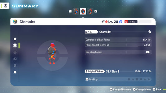 Pokemon Legends ZA Alpha Shiny Charcadet 6IV-EV Trained