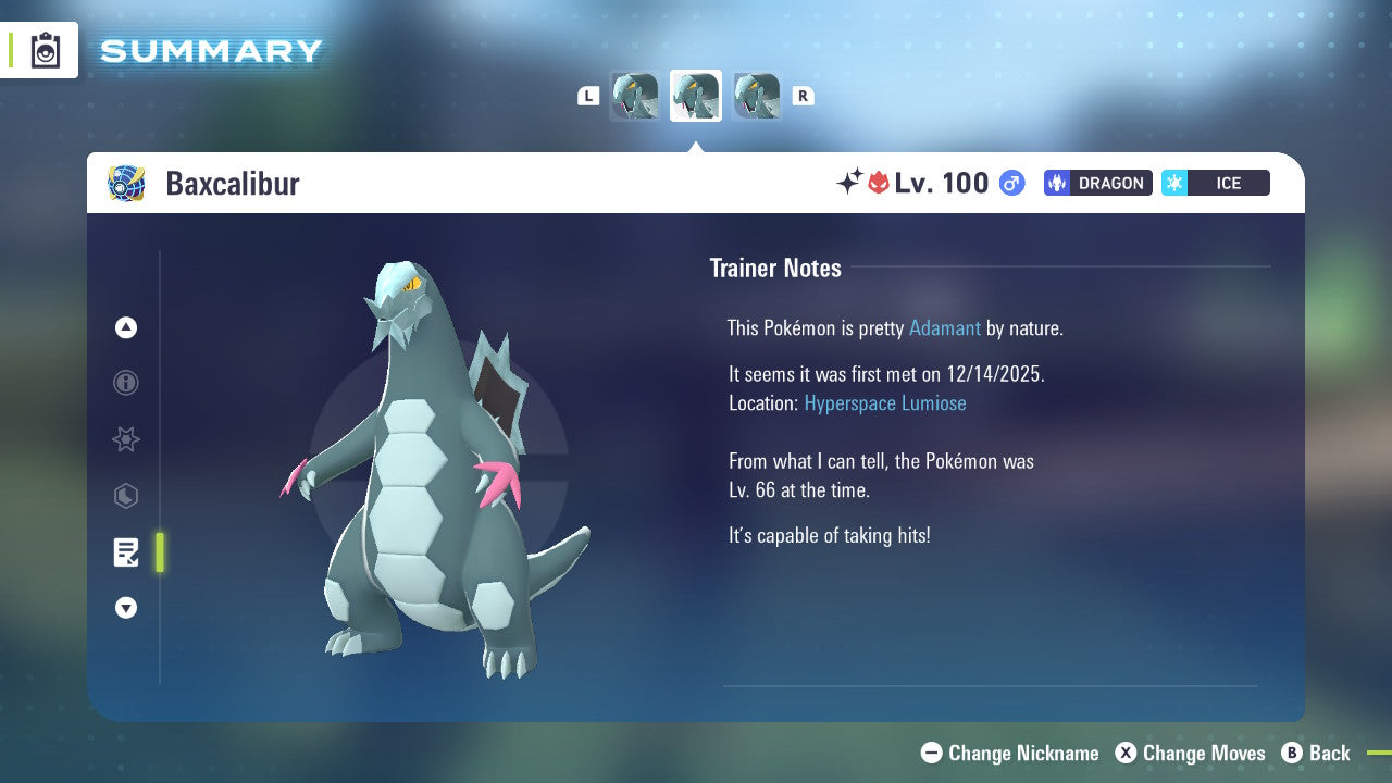 Pokemon Legends ZA Alpha Shiny Baxcalibur 6IV-EV Trained - Pokemon4Ever