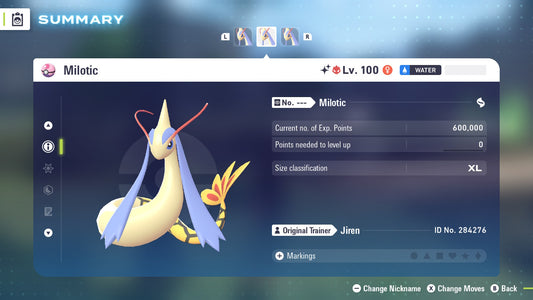 Pokemon Legends ZA Alpha Shiny Milotic 6IV-EV Trained - Pokemon4Ever