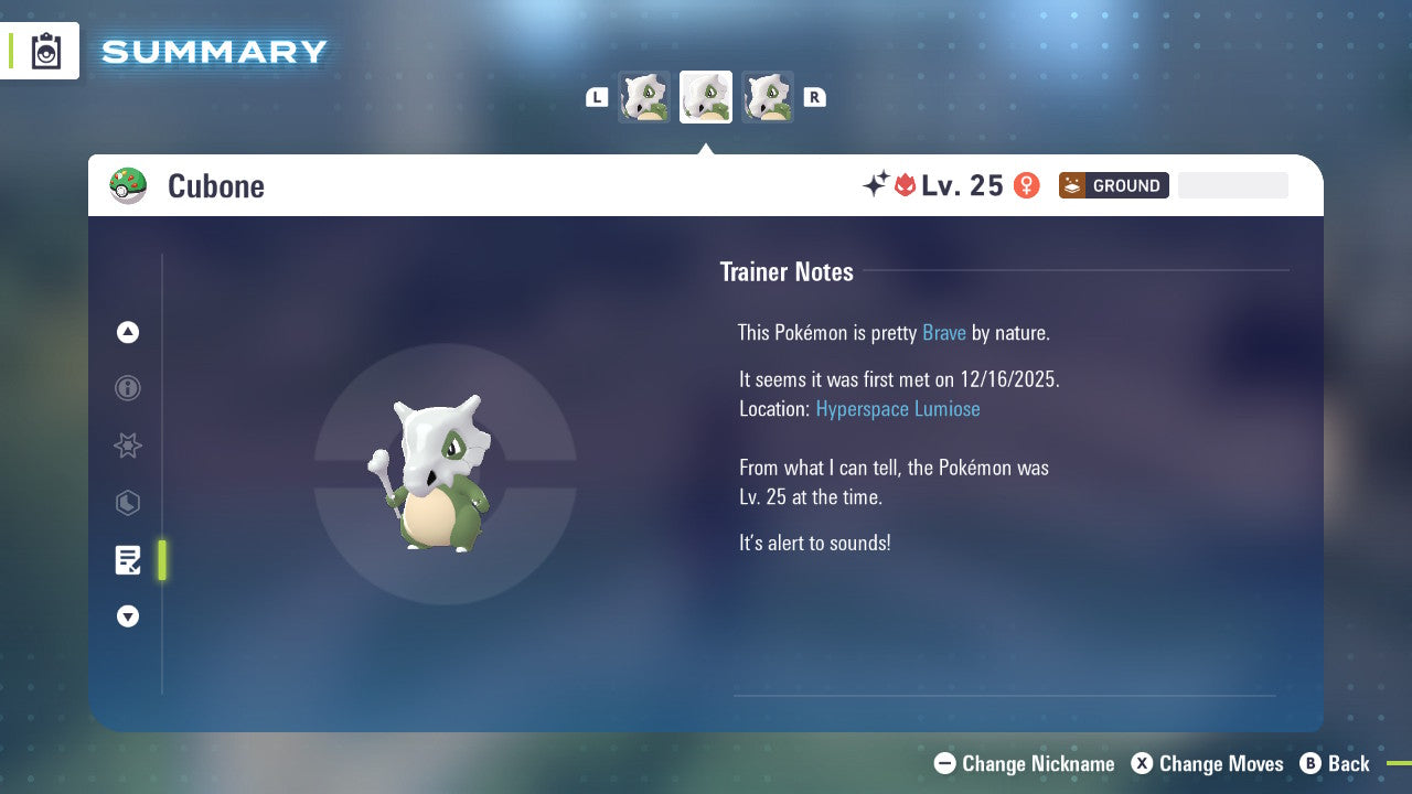 Pokemon Legends ZA Alpha Shiny Cubone 6IV-EV Trained - Pokemon4Ever