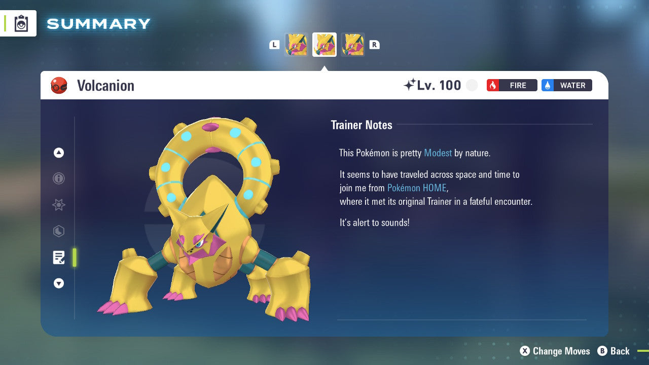 Pokemon Legends ZA Shiny Volcanion 6IV-EV Trained