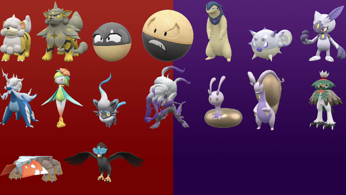 Pokemon Scarlet and Violet Hisuian Form Bundle 6IV-EV Trained - Pokemon4Ever