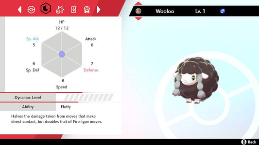 Pokemon Sword and Shield Shiny Wooloo 6IV-EV Trained - Pokemon4Ever