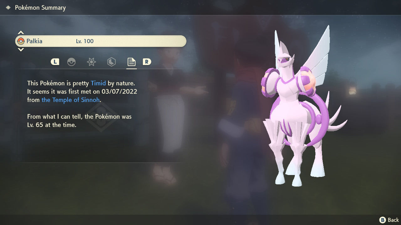 Pokemon Legends Arceus Palkia Origin Form Max Effort Levels 6IV-EV Trained - Pokemon4Ever