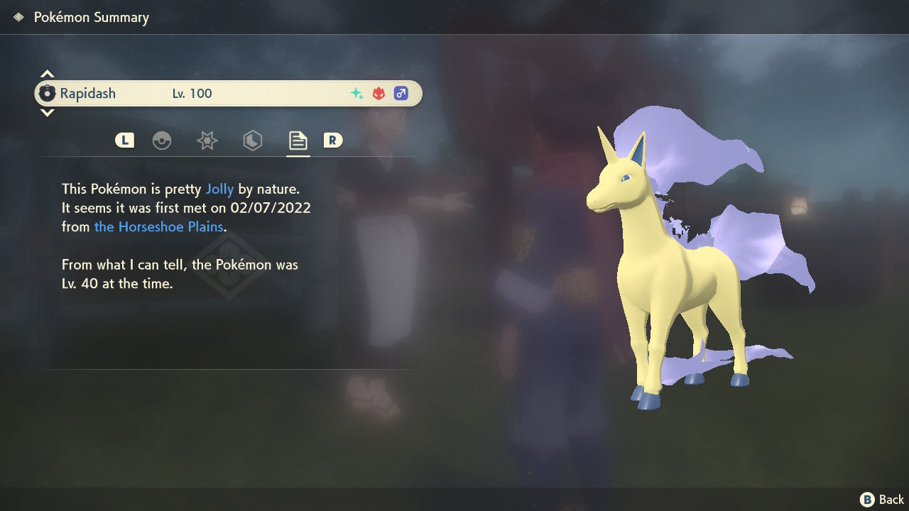 Pokemon Legends: Arceus Shiny Alpha Rapidash Max Effort Levels 6IV-EV Trained - Pokemon4Ever