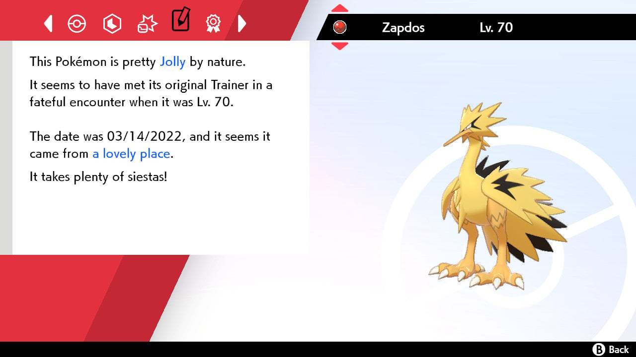 Pokemon Sword and Shield Ultra Shiny Galarian Zapdos 6IV-EV Trained - Pokemon4Ever