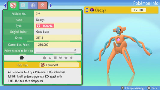 Pokemon Brilliant Diamond and Shining Pearl Deoxys 6IV-EV Trained - Pokemon4Ever