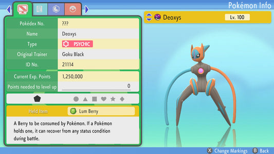 Pokemon Brilliant Diamond and Shining Pearl Deoxys-Speed Form 6IV-EV Trained - Pokemon4Ever