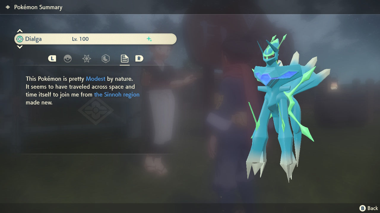 Pokemon Legends Arceus Shiny Dialga Origin Form Max Effort Levels 6IV-EV Trained - Pokemon4Ever